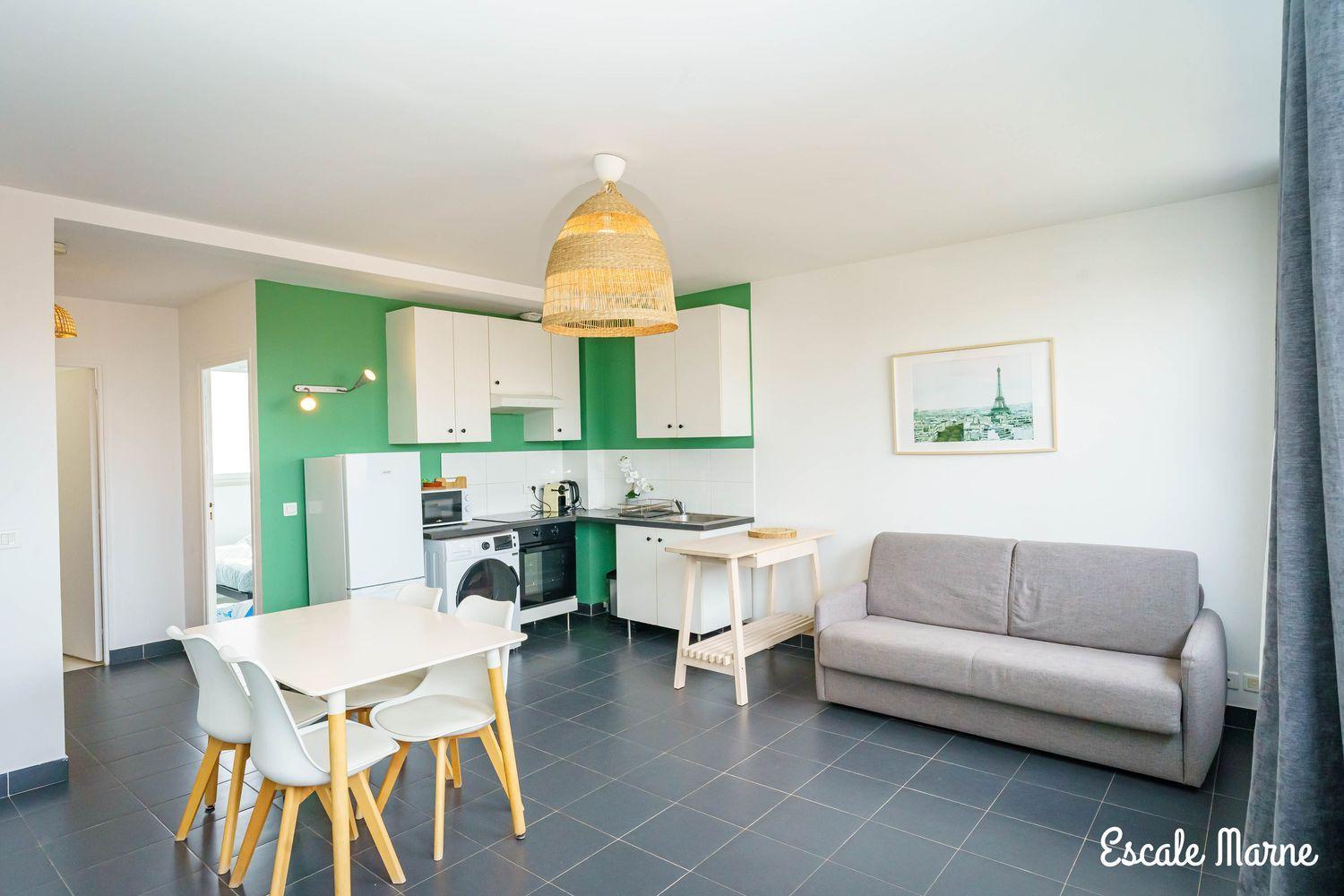 Escale-Marne Fr - 202 - Free Parking - Free Luggage Storage - All Equipped - Linen Included - Washing Machine - 10Mn Walk Metro 8 - Rer A - Panoramic View - From 1 To 14 Guests Maisons-Alfort Exterior photo